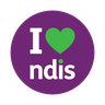 I love NDIS badge